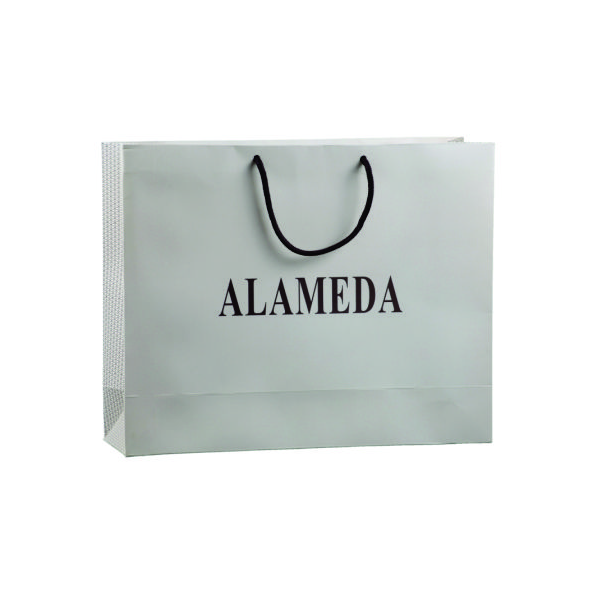 Sacola De Papel Com Alça De Cordão Personalizada