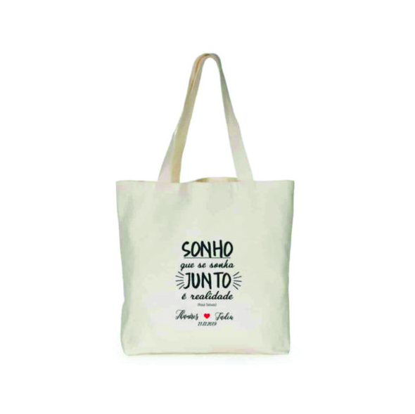 Sacola Personalizada Algodão Cru Ecobag Lembrancinha