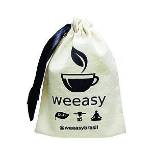 Saquinho de Algodão Cru Personalizado G