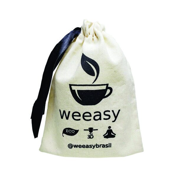 Saquinho de Algodão Cru Personalizado G