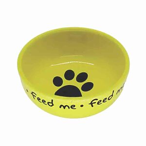 Comedouro pet de cerâmica personalizado com nome 200 ml