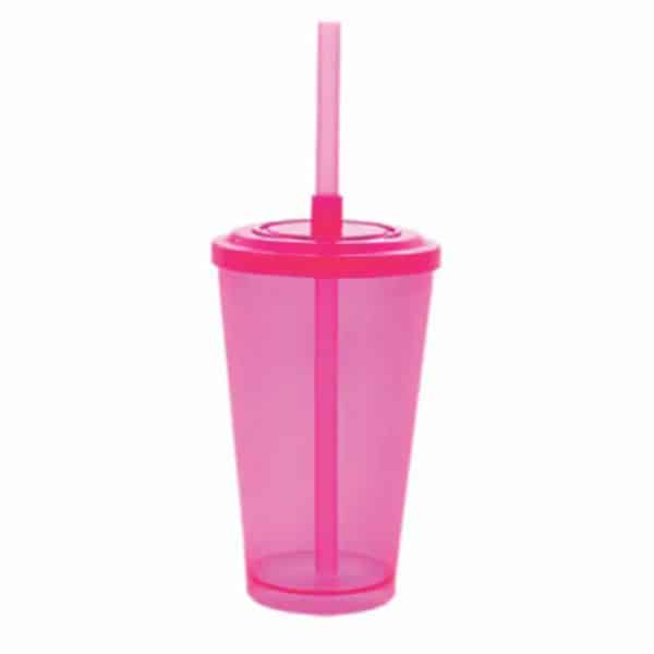 Copo Acrílico 500ml Com Tampa