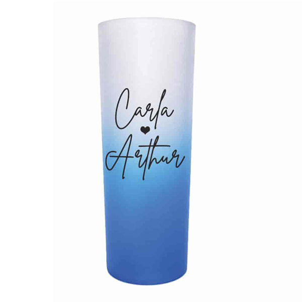 Copo azul personalizado
