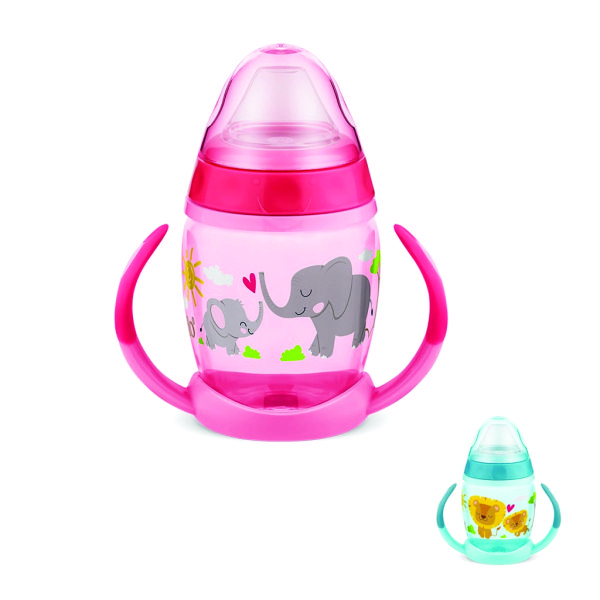 Copo com bico de silicone para bebê