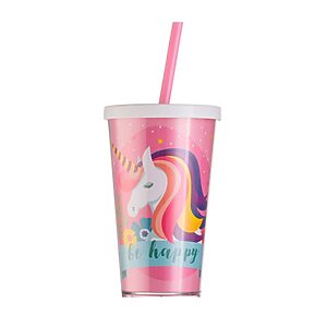 Copo com tampa e canudo personalizado