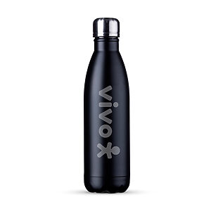 Garrafa Preta em Inox