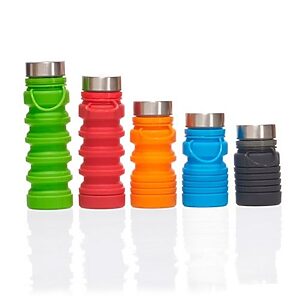Garrafa de silicone dobrável personalizada