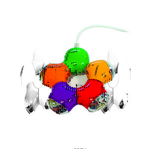 Hub usb colorido personalizado
