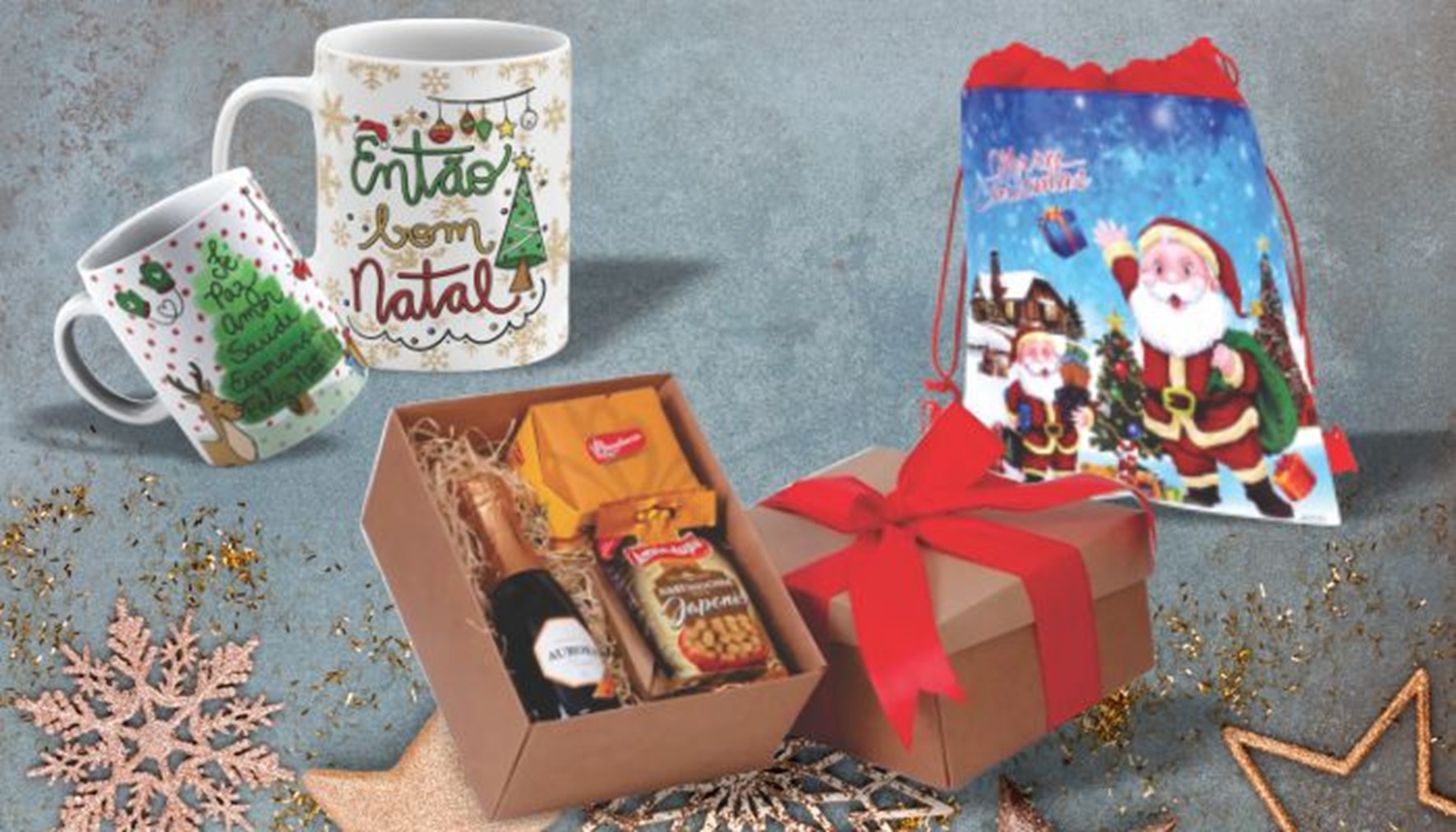 Opções de brindes de Natal