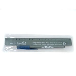 KIT RÉGUA CANETA TETRAPAK BRINDES