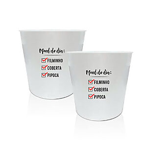 Kit 2 Baldes de Pipoca Personalizados