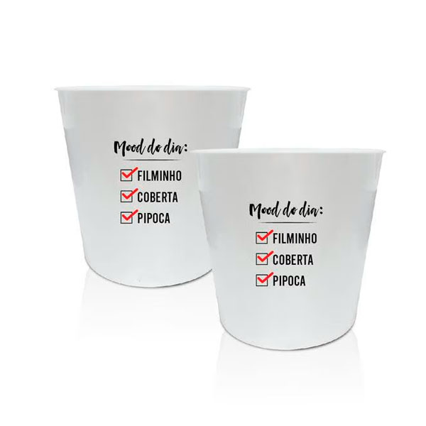 Kit 2 Baldes de Pipoca Personalizados