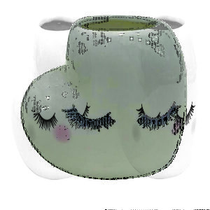 Kit 6 Mini Vaso Coração Personalizado De Cerâmica