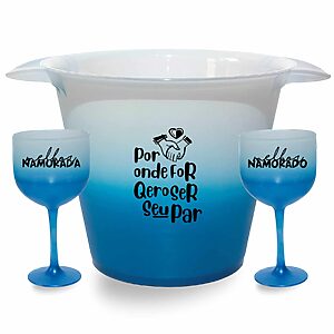 Kit Balde de Gelo Personalizado Brindes Empresa