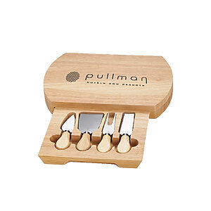 Kit Queijo em Madeira Personalizado
