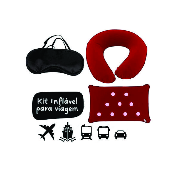 Kit Sono com Almofada Inflável e Máscara