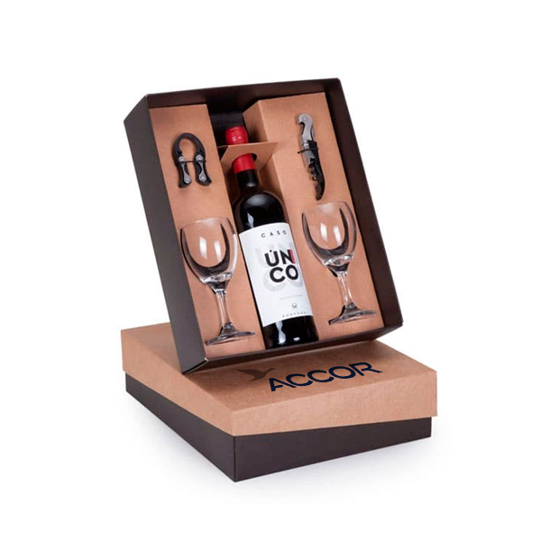 Kit Vinho Coração Personalizado