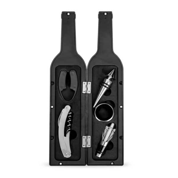 Kit Vinho Garrafa 4 Peças