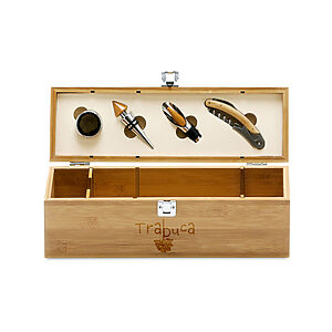 Kit Vinho em Madeira Personalizado
