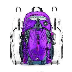 Mochila Cargueira Camping 40L Roxa