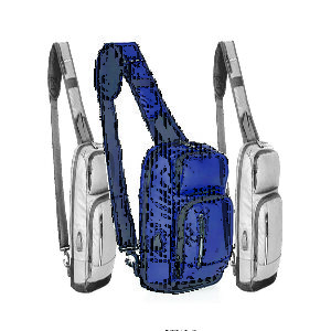 Mochila Transversal com um Bolso Frontal