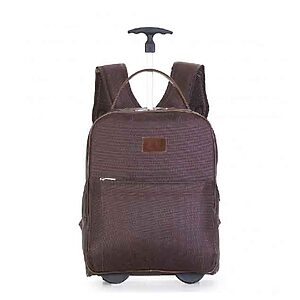 Mochila de Couro com Plaquinha Brinde