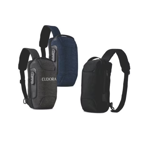 Mochila de Ombro com Micro USB Lateral Personalizada