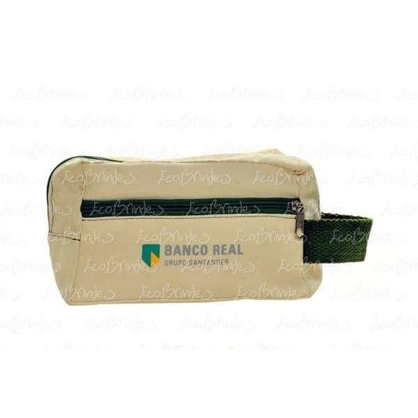 NECESSAIRE ALGODÃO ZIPER DUPLO feminina