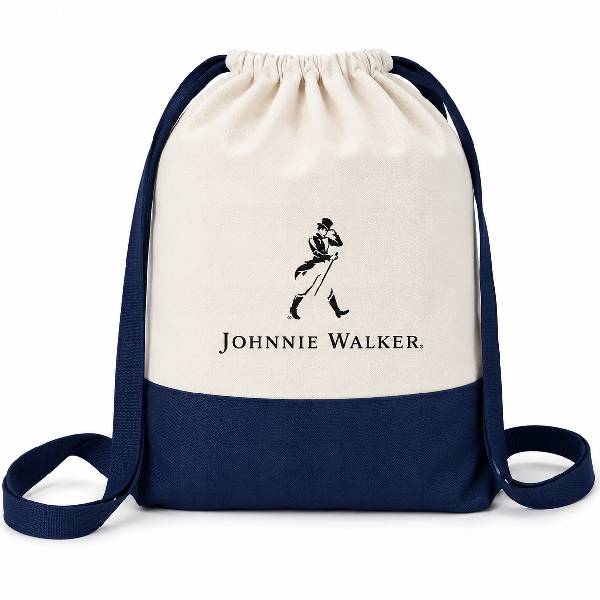 Sacola Tipo Mochila de Algodão Personalizada