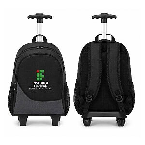 Mochila Promocional Trolley para Notebook com Rodinhas