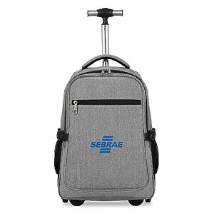 Mochila Mônaco com Rodinhas e USB Personalizada