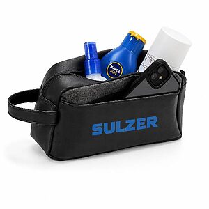 Kit Necessaire de Couro de viagem personalizada