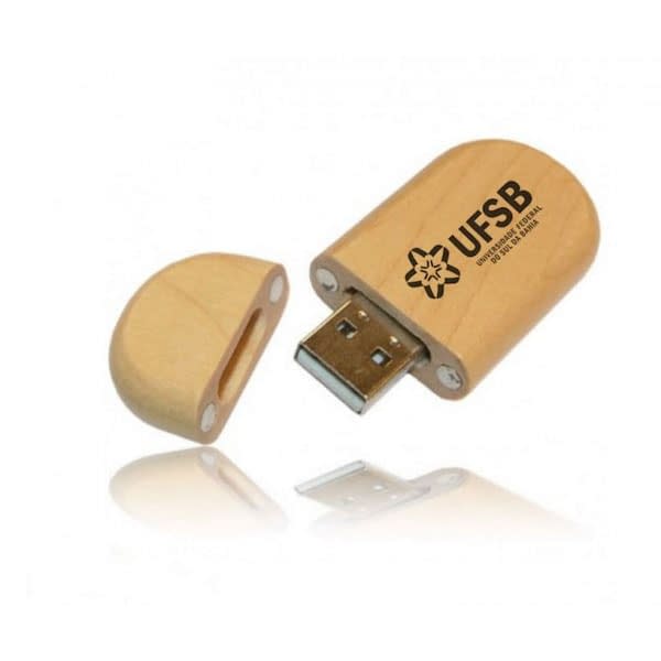 PEN DRIVE BAMBU OVAL BRINDES