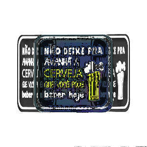 Porta Copo Quadrado EVA