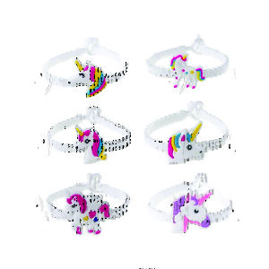 Pulseira Borracha Unicornio
