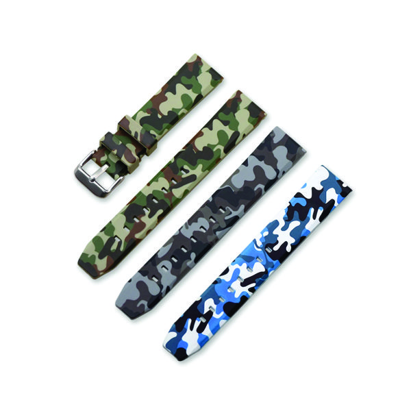 Pulseira de Borracha Camuflada