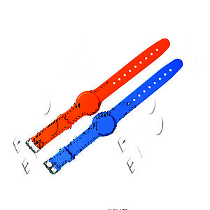 Pulseira de PVC ajustável com chip RFID NFC
