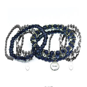 Pulseira de borracha Bolinhas