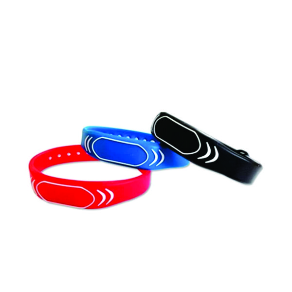 Pulseira de silicone ajustável com chip RFID NFC