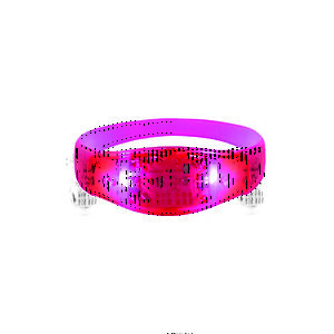 Pulseira de silicone com LED