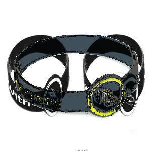 Pulseira de silicone com brasão circular