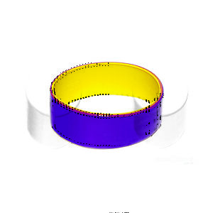 Pulseira de silicone com camada dupla
