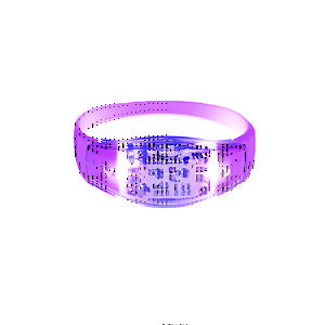 Pulseira em silicone com LED Ativada por controle remoto