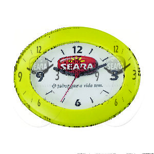 Relógio de Parede Oval Personalizado