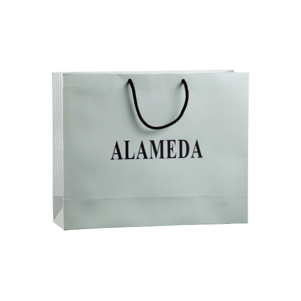Sacola De Papel Com Alça De Cordão Personalizada