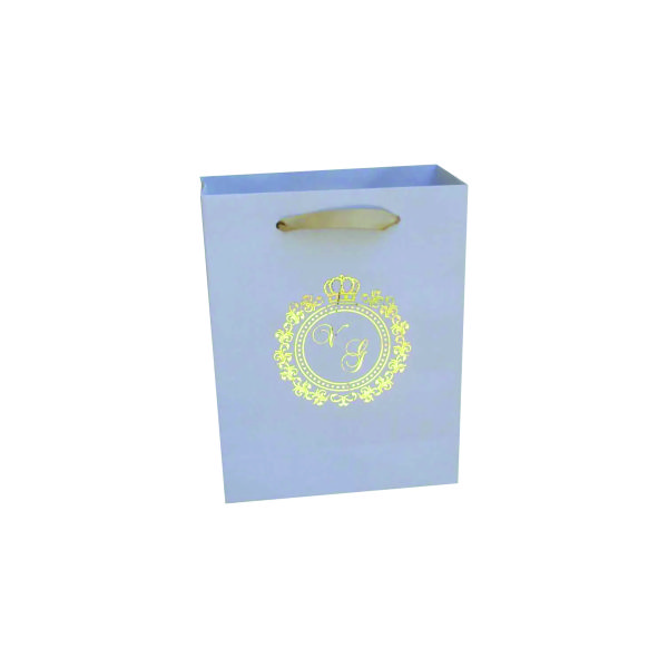 Sacola De Papel Personalizada Logo Metalizada