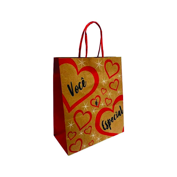 Sacola Embalagem Papel Craft Personalizada