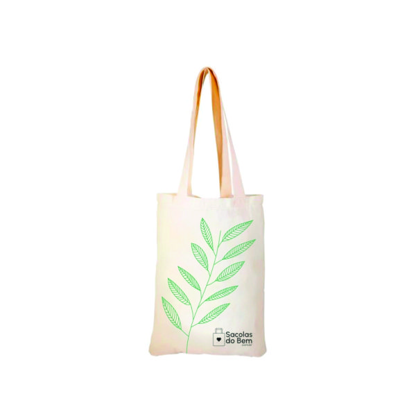 Sacola de Algodão com Alças Costuradas