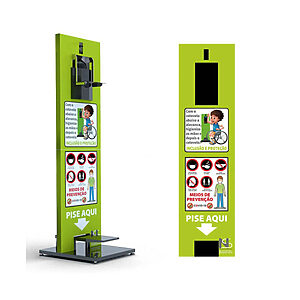 Totem Display Suporte Álcool Gel Personalizado