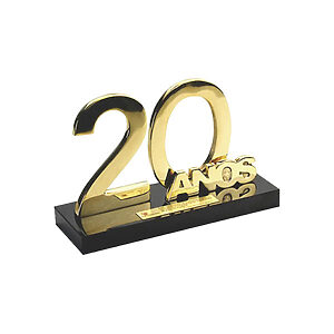 Troféu 20 anos personalizados